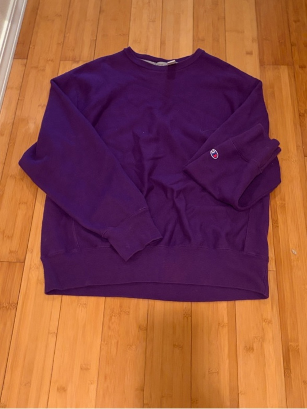 Champion Men's Crewneck Sweatshirt in Deep Purple